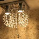 Ver imagem 4 de Lustre Cristal Acrílico Base Inox Espelhado Alta Iluminação