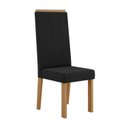 Ver imagem 7 de Conjunto 4 Cadeiras para Sala de Jantar Nice Espaldar Preto/Mel