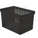 Ver imagem 4 de 8 Caixas para Pastas Suspensas 42x27cm Pretas Arquivo Largo com Furação Office Line Ordene