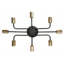 Ver imagem 3 de Plafon Metal Preto e Dourado 8E27 63x43cm