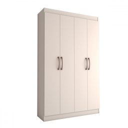 Sapateira Multiuso 20 Pares Sapato 4 Portas 8 Prateleiras Branco - Panorama Móveis - 3
