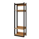 Ver imagem 2 de Guarda-Roupa Closet Industrial com Cabideiro Marrom/Freijó/Preto