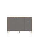 Ver imagem 7 de Balcão para Pia 3 Portas 1 Gaveta 120cm Soul Cinza/Freijó/Gris