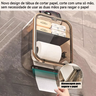 Porta Papel Higiênico com Fixação sem Furo - Design Moderno - 7