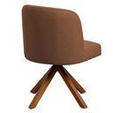 Ver imagem 3 de Kit 06 Cadeiras de Jantar Cléo Base Giromad Linho Terracota - Nexta Casa