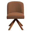 Ver imagem 2 de Kit 06 Cadeiras de Jantar Cléo Base Giromad Linho Terracota - Nexta Casa