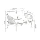 Ver imagem 3 de Sofá para Jardim 123,5cm x 77cm Seiva