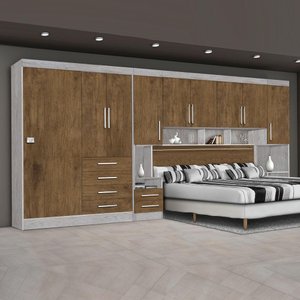 Guarda-roupas Modulado Georgia Casal Ja Avelã / Jequitibá