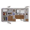 Ver imagem 3 de Guarda-roupas Modulado Georgia Casal Ja Avelã / Jequitibá