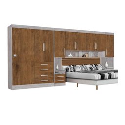 Guarda-roupas Modulado Georgia Casal Ja Avelã / Jequitibá - 4