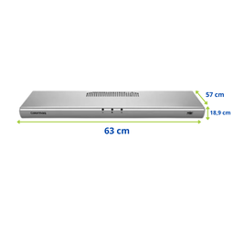 Depurador de Ar Exaustor 60 Cm para Cozinha Parede Prata Bivolt Colormaq - 4