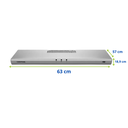 Ver imagem 4 de Depurador de Ar Exaustor 60 Cm para Cozinha Parede Prata Bivolt Colormaq