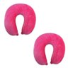 Kit 2 Travesseiro Pescoço Almofada Viagem Travel Plush Nap Pink - 1