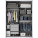 Ver imagem 2 de Guarda-Roupa Solteiro com Espelho 2 Portas de Correr Alegro Henn