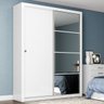 Guarda-Roupa Solteiro com Espelho 2 Portas de Correr Alegro Henn - 1
