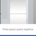 Ver mais imagens de Guarda-Roupa Solteiro com Espelho 2 Portas de Correr Alegro Henn