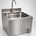 Ver imagem 1 de Lavatório Inox para Assepsia Acionamento por Joelho Cuba 250x140 mm