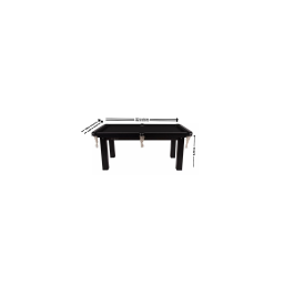 Mesa Sinuca Bilhar Mdf 1.85 X 1.07 Procópio - Preto - 2