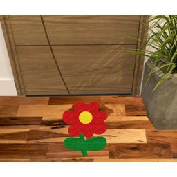 Tapete Grande Formato de Flor Muito Divertido. - 1