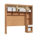 Ver imagem 4 de Módulo Ponte Casal Queen 6 Portas 1 Gaveta Infinity Marrom/Cedro/Branco Line