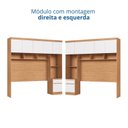 Ver imagem 5 de Módulo Ponte Casal Queen 6 Portas 1 Gaveta Infinity Marrom/Cedro/Branco Line