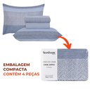 Ver imagem 7 de Jogo de Lençol Cama Box Queen Kit 4 Peças com Elástico Sonhare Sultan Milão