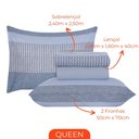 Ver imagem 3 de Jogo de Lençol Cama Box Queen Kit 4 Peças com Elástico Sonhare Sultan Milão
