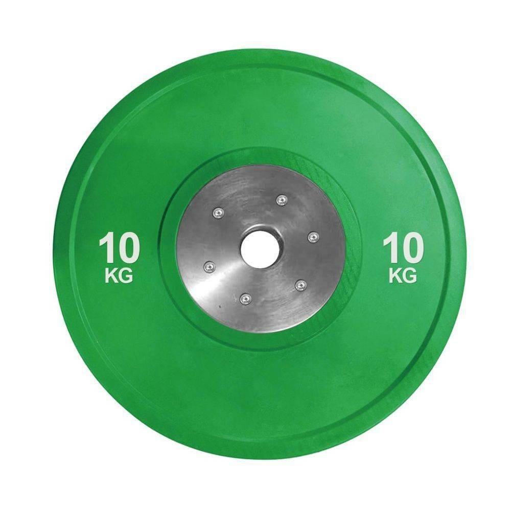 Anilha Olímpica Bumper Plate para musculação 10kg Wct Fitness 10100410 - 1