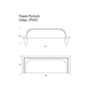 Ver imagem 3 de Puxador Plymouth 80mm Gold Brilhante Zen Design