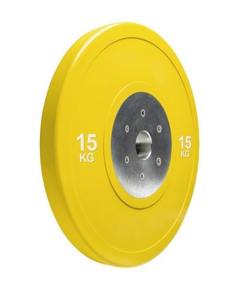 Anilha Olímpica Bumper Plate para musculação 15kg Wct Fitness 10100415 - 1