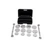 Kit Completo Anilhas Cromadas + Halteres com rosca na maleta 12kg - WCT Fitness 217 - 5