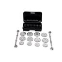 Ver mais imagens de Kit Completo Anilhas Cromadas + Halteres com rosca na maleta 12kg - WCT Fitness 217