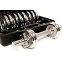 Ver imagem 1 de Kit Completo Anilhas Cromadas + Halteres com rosca na maleta 12kg - WCT Fitness 217