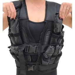 colete de peso ajustável 10kg Crossfit Treino Funcional Wct Fitness 7100210 - 1