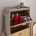 Ver imagem 4 de Sapateira Vertical 3 Gavetas Organizadora Banco Quarto Moderna Dakota - Fendi / Hanover