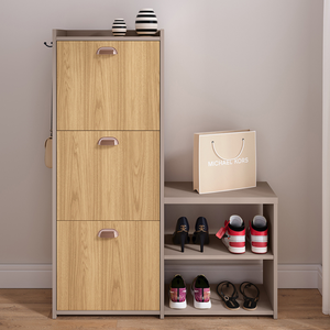 Sapateira Vertical 3 Gavetas Organizadora Banco Quarto Moderna Dakota - Fendi / Hanover