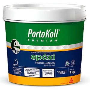 Rejunte Epoxi Porcelanato Portokoll 1kg Cinza Sideral