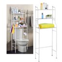 Ver imagem 1 de Rack Banheiro Estante Prateleira sobre vaso sanitario Organizador Toalete Varanda Metal