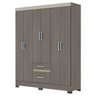 Guarda-Roupa Casal 6 Portas 2 Gavetas Externas Briz - 3