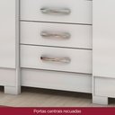 Ver imagem 6 de Guarda Roupa Casal 6 Portas 3 Gavetas Branco Mentor