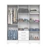 Guarda-Roupa Casal 6 Portas 3 Gavetas Briz - 4