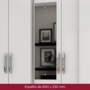 Ver imagem 5 de Guarda Roupa Casal 6 Portas 3 Gavetas Branco Mentor