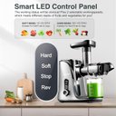 Ver imagem 2 de Amzchef Juicer Cold Press com 2 Modos e Garrafa 500ml (cinza)