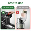 Ver imagem 5 de Amzchef Juicer Cold Press com 2 Modos e Garrafa 500ml (cinza)