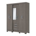 Ver imagem 2 de Guarda-Roupa Casal 6 Portas 3 Gavetas Briz