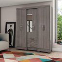 Ver imagem 1 de Guarda-Roupa Casal 6 Portas 3 Gavetas Briz