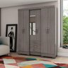 Guarda-Roupa Casal 6 Portas 3 Gavetas Briz - 1