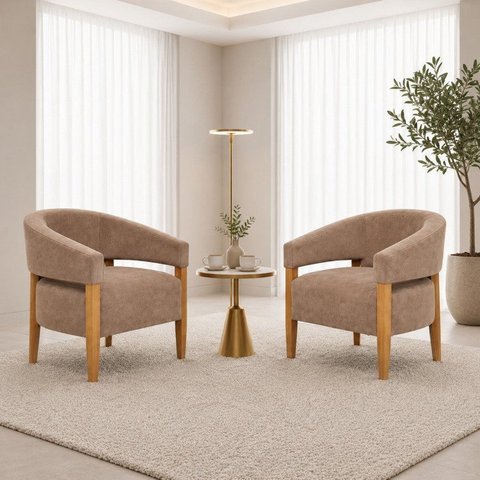 Kit com 02 Poltronas Belleve Premium