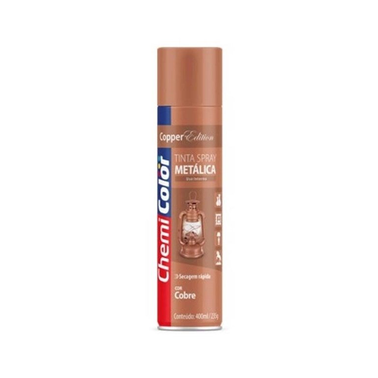 Tinta Spray Metálica Cobre 400 ml Chemicolor