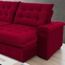 Ver imagem 6 de Sofá 4 Lugares Coliseu 2.60m Retrátil e Reclinável Super Pillow - Vinho